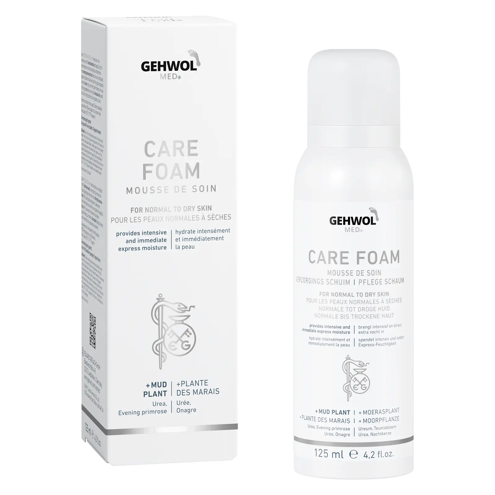 GEHWOL MED Care Foam 125 ml – ενυδατικός αφρός για κανονικό έως ξηρό δέρμα
